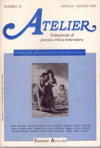 Copertina della rivista Atelier, n. 10