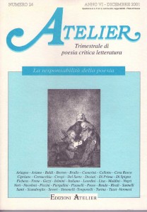 Coperta della rivista Atelier, n. 24