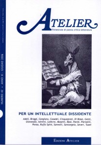 Copertina della rivista Atelier, n. 42