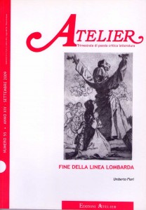Copertina della rivista Atelier, n. 55