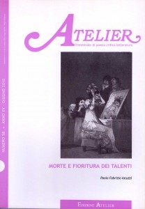 Copertina della rivista Atelier, n. 58