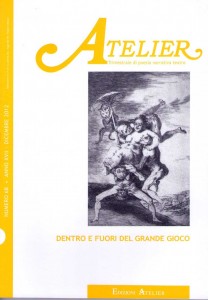 Copertina della rivista Atelier, n. 68