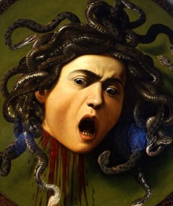 Scudo con testa di Medusa, di Caravaggio