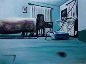 Room01, di Tobia Anzanello, 80x60cm, oil on canvas