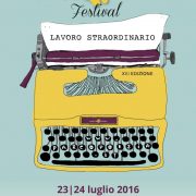 L'immagine-manifesto della XIII edizione del Festival ParcoPoesia, 'Lavoro straordinario'