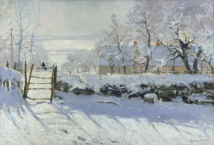 Monet, La gazza e la neve