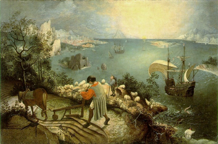 Pieter Bruegel il Vecchio, Caduta di Icaro