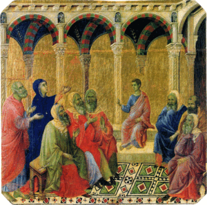Duccio di Buoninsegna, Disputa di Gesù fanciullo con i dottori