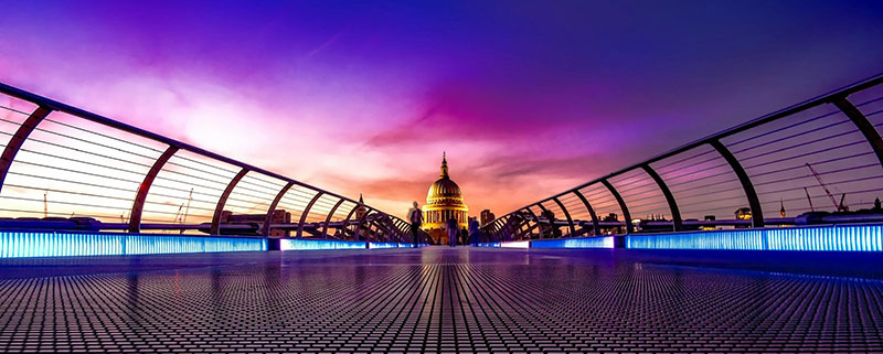 Millennium Bridge e cattedrale di St Paul