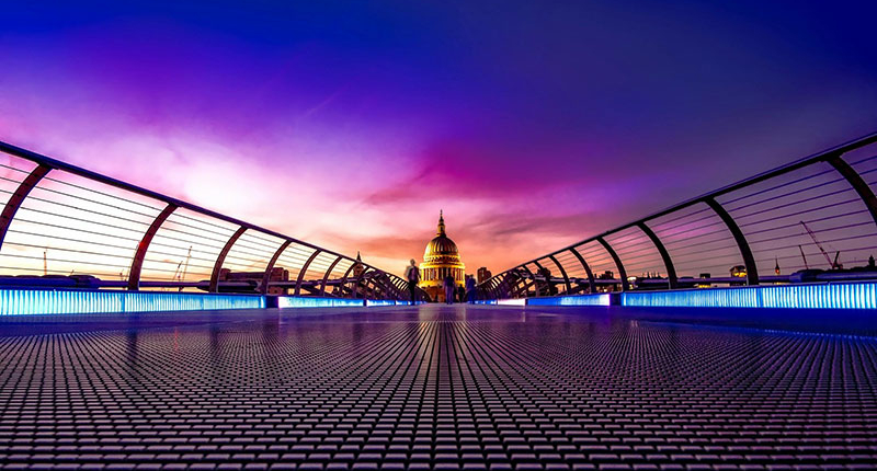 Millennium Bridge e cattedrale di St Paul